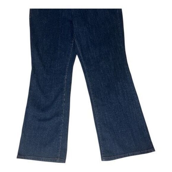 Faded Glory Women Blue Denim Bootcut Jeans Plus Size 18P Organic Cotton Stretch - Picture 5 of 14
